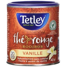 Tetley Tea Rooibos Vanilla (Red-Tea), 20 -Count