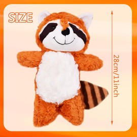 XNAUVOI Cuddly Raccoon, 28 cm Raccoon Plush Toy, Soft Toy Raccoon, Cuddly Toy Raccoon, Plush Toy for Friends and Children