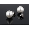 Jewellery Willy Shell Pearl Beads Stud Earrings – White shell