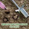 Long Handled Bulb Planter Tool, 37'' Bend-Proof Stainless Steel Bulb