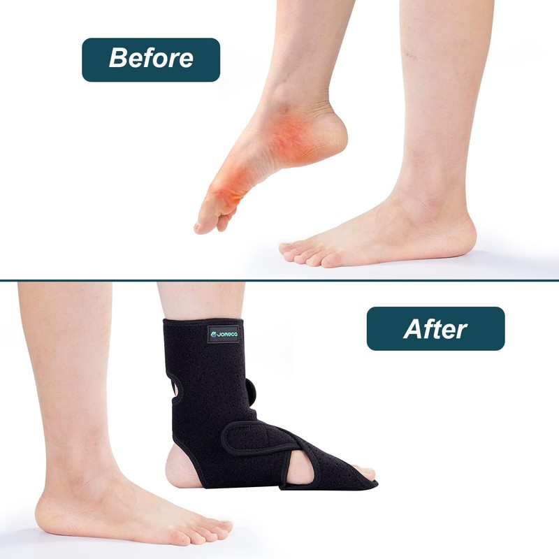 JOMECA Drop Foot Brace with Arch Support, Medical Grade Adjustable