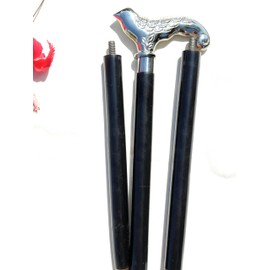 Wooden Walking Cane with Aluminium Handle Nickle Polish Bird - Handmade, Ergonomic, Wooden Canes for Men, Cane for Women - Walking Sticks for Seniors,Wooden Walking Stick