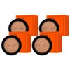 Graphen Men's Handsome Cover Cushion Refill 14g, No. 1, 4 pcs / 그라펜 남성용 핸섬 커버 쿠션 리필 14g, 1호, 4개