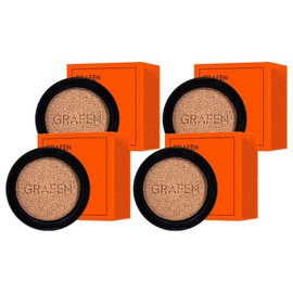 Graphen Men's Handsome Cover Cushion Refill 14g, No. 1, 4 pcs / 그라펜 남성용 핸섬 커버 쿠션 리필 14g, 1호, 4개