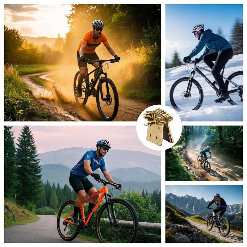 Bike Brake Pads with Cooling Fin, Bicycle Brake Pads for