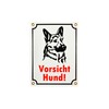 Caution Dog Sign - 15 x 20 cm - Ceramic