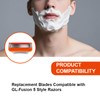 36 Replacement Blades Compatible with GL-Fusion 5 Style Razors (orange),