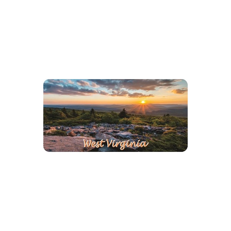 West Virginia Scenery Photo License Plate