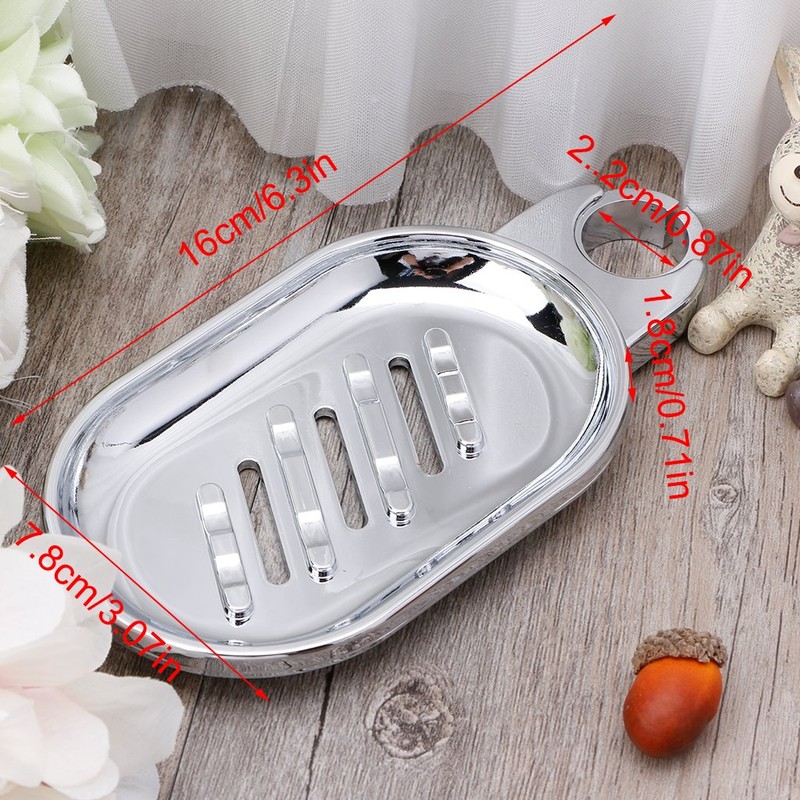S-TROUBLE 22mm Plastic Shower Rail Soap Holder Soap Pallet Shower