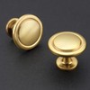 Ravinte 30 Pack 1-1/4" Cabinet Handles Brushed Brass Kitchen Knobs