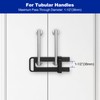 MOSECYOU Double Door Locking Device, French Door Lock Security Barricade,