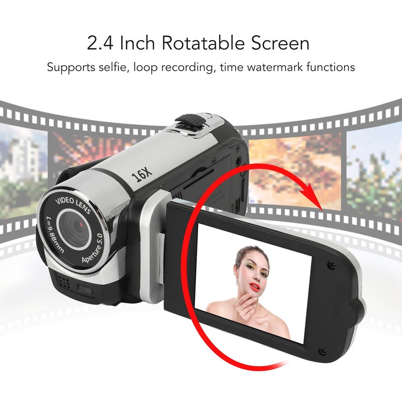 Sonew D90 1080P 16MP Digital Camera, 2.4 Inch Rotatable Screen