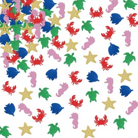 ShuanQ 150pcs Ocean Animals Confetti, Under the Sea Theme Table Decorations for Kids Boys Girls Birthday Party, Ocean Baby Shower/Wedding Party Paper Scatters for DIY Crafts