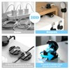 Sujetador de Cables, Set 100 Clips Adhesivos y 6 Sujetadores
