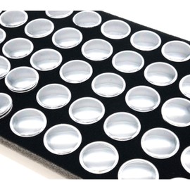 FindingKing Black Gem Jar Jewelry Tray Insert Gemstone Display Clock Parts Unit