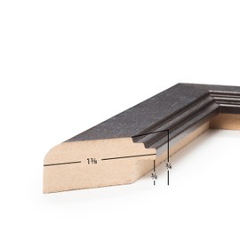 Frame USA 16x20 Picture Frame, Dark Brown, Modern Living Series, Wall Hanging Frame with High Clarity Plexiglass