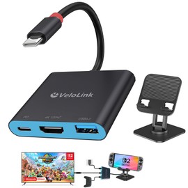 USB c to hdmi/usbc hdmi/USB-c to HD Adapter,USB c HD with PD Charger 4K30 Hz HDMI to C Adapter, USB C Hub Multiport AV Converter Compatible with MacBook,Laptops, (Switch 2 Dock+ Stand)