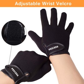 Peicees Horse Riding Gloves Professional Equestrian Riding Gloves for women men kids Touchscreen Horseback riding gloves for Horse Riding Cycling Motorcycle and Outdoors Black Coffee