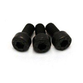 Allparts NEW - Locking Nut Hex Screws (3), M4 x 8mm - BLACK