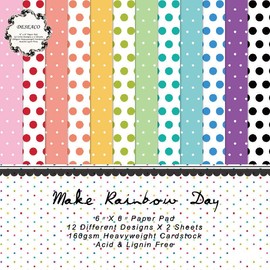 DESEACO - Bloc de papel con patrón de 6 x 6 pulgadas, para primavera y verano, para hacer tarjetas, álbumes de recortes, colección de papel de primera calidad, bonitos suministros de decoración de papel de origami, 24 unidades
