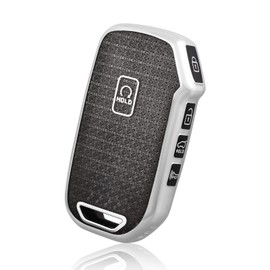 OFF WE GO for Kia Key Fob Cover, Soft TPU Key Case Protection Compatible with Kia K5 Cerato Ceed Forte NIRO Sorento Seltos Sportage Soul Telluride Smart Car Key, Black