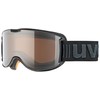 Uvex Erwachsene skyper Pola Skibrille, Black Met Mat, One Size