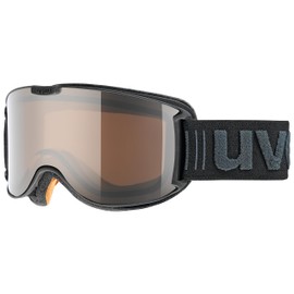 Uvex Erwachsene skyper Pola Skibrille, Black Met Mat, One Size