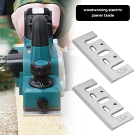 Be In Your Mind 2PCS HSS Planer Blades Replacement Woodworking Planer Blade Compatible with DeWalt N556874 DCP580 Compatible with Makita 1001 1100 1125