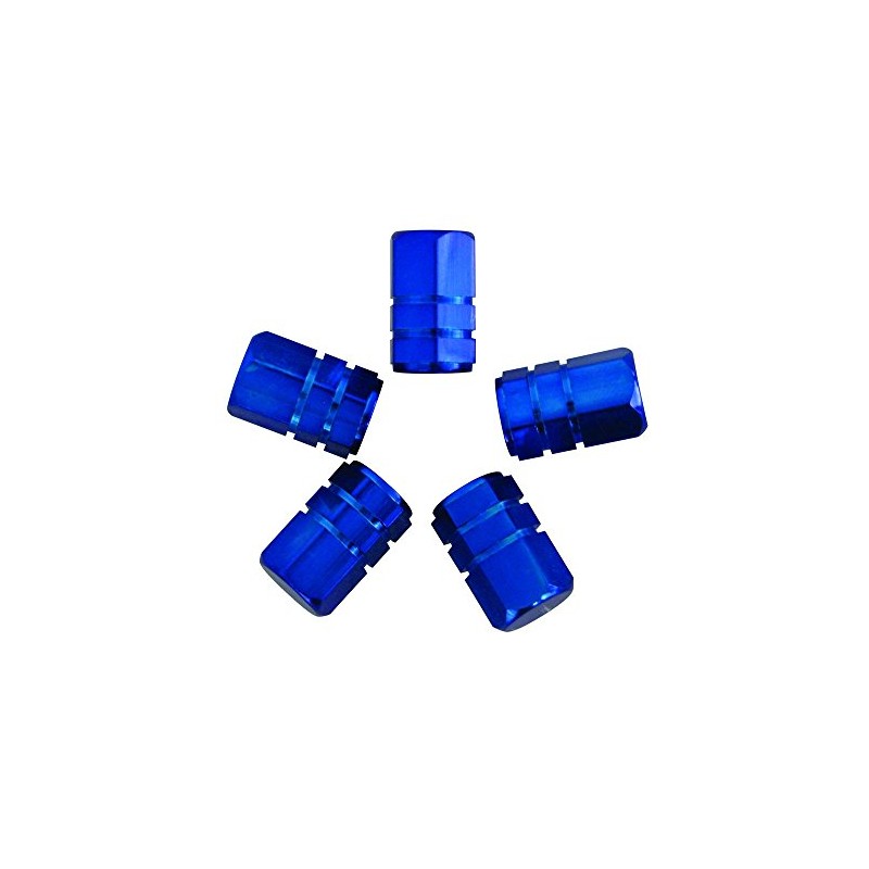 Carpoint 2216006 Valve Caps Piston - Blue (5 Pieces)