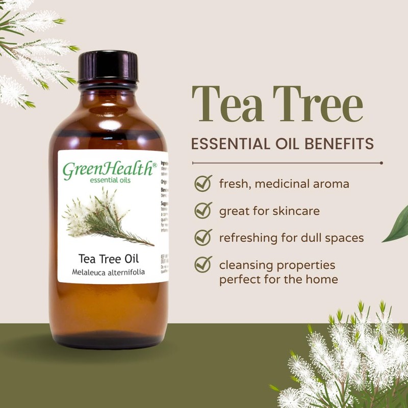 Tea Tree – 4 fl oz (118 ml) Glass Bottle
