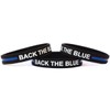 10 Back The Blue Thin Blue Line Silicone Wristbands