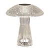 Mikasa Clear Acrylic Mushroom LED Rechargeable Cordless Lamp, 7.3x7.3x8 Inch