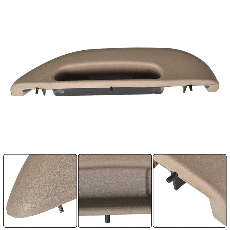 munirater Beige Front Car Door Armrest Pull Handle Cover Driver