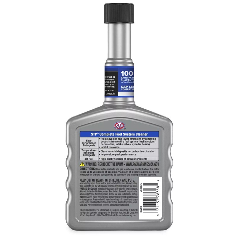 STP Complete Fuel System Cleaner 12 oz Deep Clean for