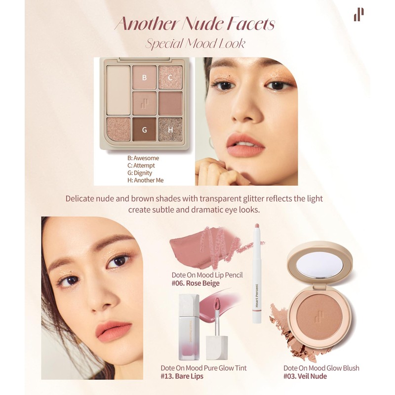 Heart Percent Dote On Mood Eye Palette Dot On Mood