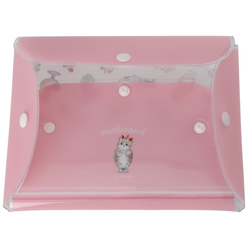 Mofusand0015 Pouch, Small Items, Clear Multi-Case, LL, Cosmetic Pouch, Tools,