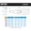 Seac F-100 PRO Full Foot Fins - Black, 40/41