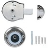PINGPINGXIE Stainless Steel Occupied/Vacant Bathroom Lock，Keyless Latch Indicator Lock -