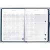 Navy Blue Hearts A5 192 Page Weekly & Monthly Motivational