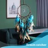 Dream Catcher, Blue Tree of Life with Feathers Dreamcatcher Wall