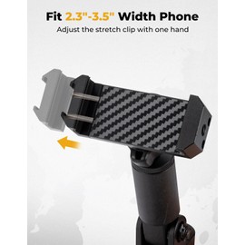 KEMIMOTO Phone Mount CNC Aluminum Dashboard, Compatible with 2023-2025 CFMOTO ZForce 950 Sport Trail ZForce 800 Trail G2, 360° Adjustable Cell Phone Holder Easy Installation