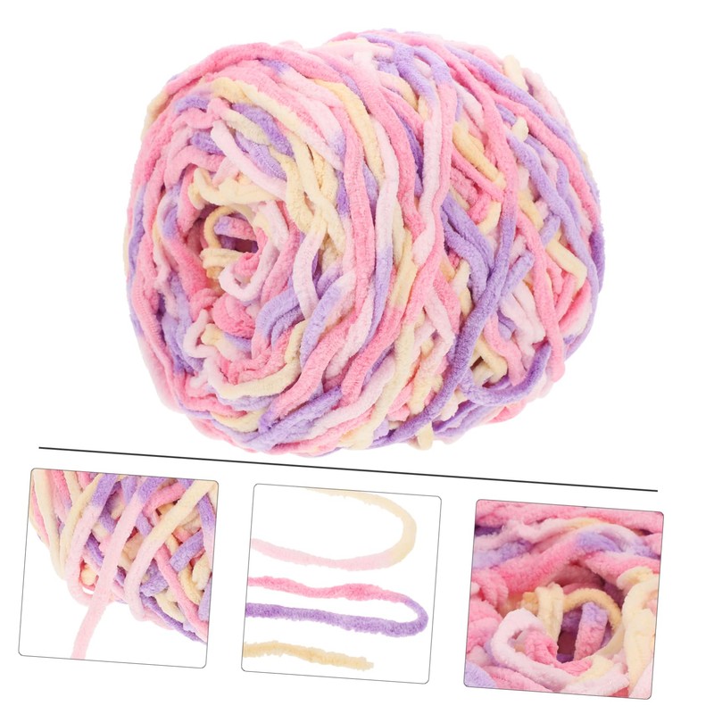 IWOWHERO 1Roll Household Crochet Yarn Supple Worsted Weight Yarn for
