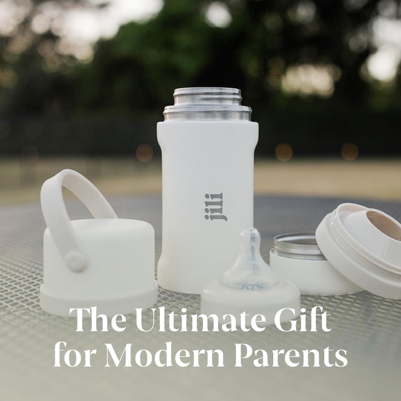 Jili All-in-One Baby Bottle, Insulated Stainless Steel Bottle with Formula
