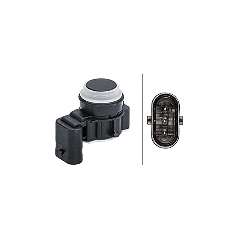 HELLA 6PX 358 141-361 Sensor, Parking Aid - Angled -