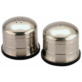 Citystores® SX Stainless Steel Pepper Salt Pots Shakers Set Round Traditional Design Durable Corrosion-Resistant Spice Containers Perfect for Kitchen Dining Table Restaurant Use 6cm