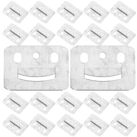 GLEAVI 100Pcs Galvanized Wall Panel Clips Buckles for Wainscoting Panel Mounting Brackets Fasteners Ideal for Bamboo Wood Fiber Wall Panels Installation