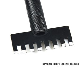 OWDEN 4Pcs. lacing chisels kit (1/8") for leathercraft,1Prong,4Porng,4Prong(Angled),8Prong(set)