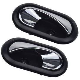 Riloer 1pc 8200733848 Left Driver Side, Inner Door Handle, Compatible with Dacia Logan Duster Sandero Dokker Lodgy, Compatible with Renault Clio Megane, Left Driver Side/Rear Left