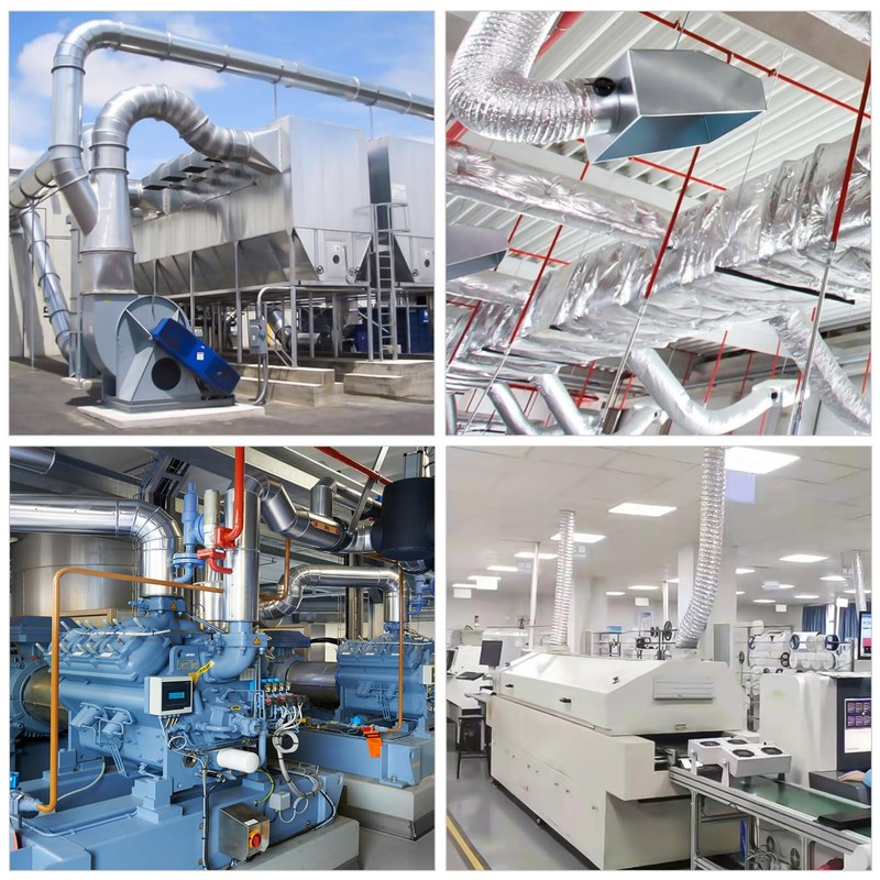 7 Inch Flexible Dryer Vent Exhaust Duct Hose, 5 Feet