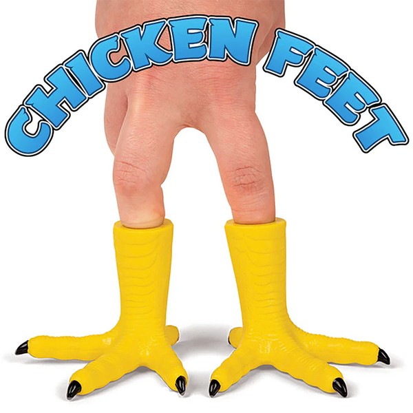 Accoutrements Archie McPhee Chicken Feet Finger Puppets (Set of 2)